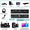 eARC HDMI Audio Extractor Converter 4K@60Hz,HDMI 2.0 to HDMI Audio Extractor Switch 18Gbps with 7.1CH Atmos/eARC/ARC/Toslink/Coaxial/ 3.5mm Audio Out HDCP 2.2 DTS HDR view 2