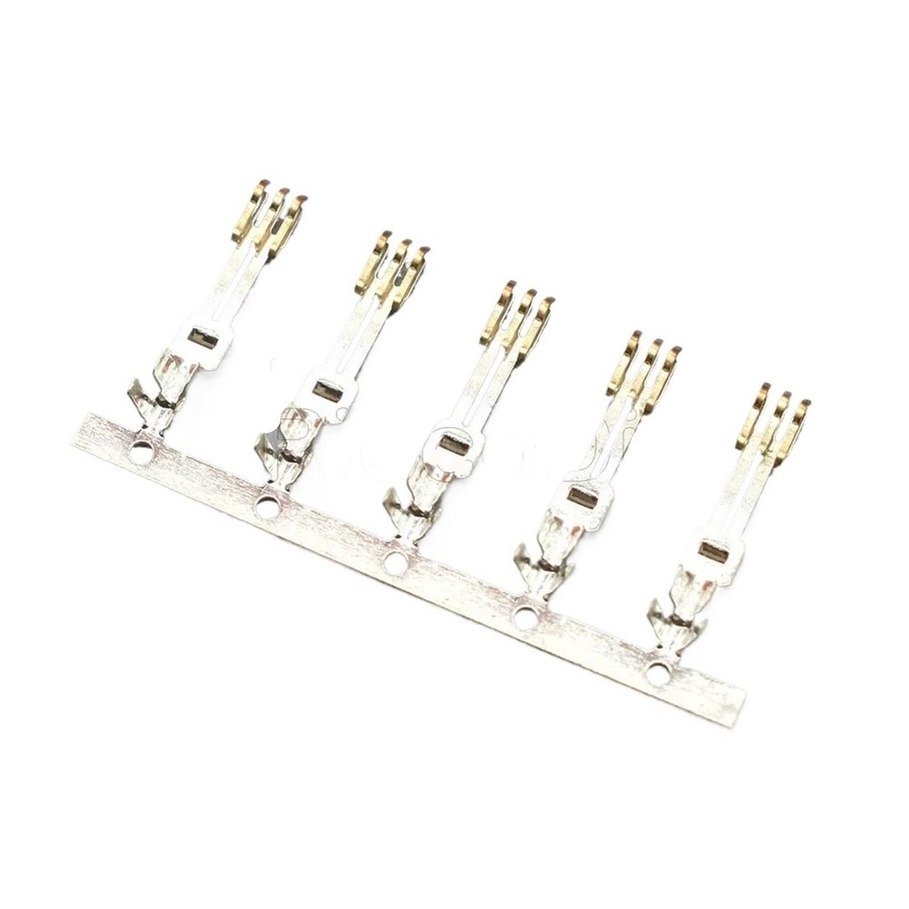 100-500Pcs 4Pin Power Connector L6.2 63080 SATA Tin Plated Male Female Wire to Wire Terminal Pins(Long SATA Terminal,200Pcs)