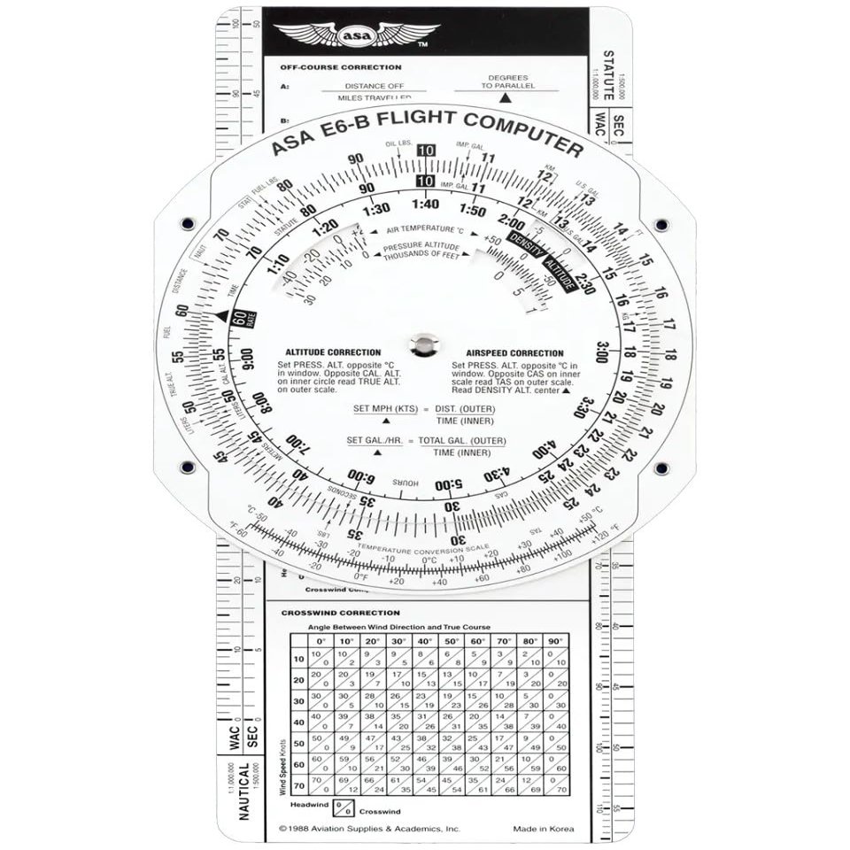 ASA Paper E6B Flight Computer
