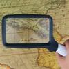 AFPSDLFJDLS Folding Handheld Magnifying Glass with Five LED Lights for Elderly to Read and Read Newspapers view 3