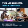 DAMOACAM QHD 2560x1440P 2K Car Key Mini Security Camera for Home Security, Baby Camera Monitor, Pet Camera, Cat Camera, Small Surveillance Camera, Indoor Wireless view 2
