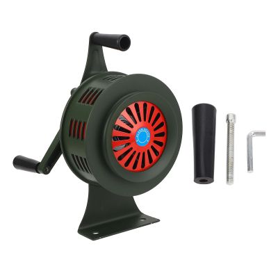 Hand Crank Siren Horn 120dB Loud Aluminum Alloy Emergency Siren for Factory Home School
