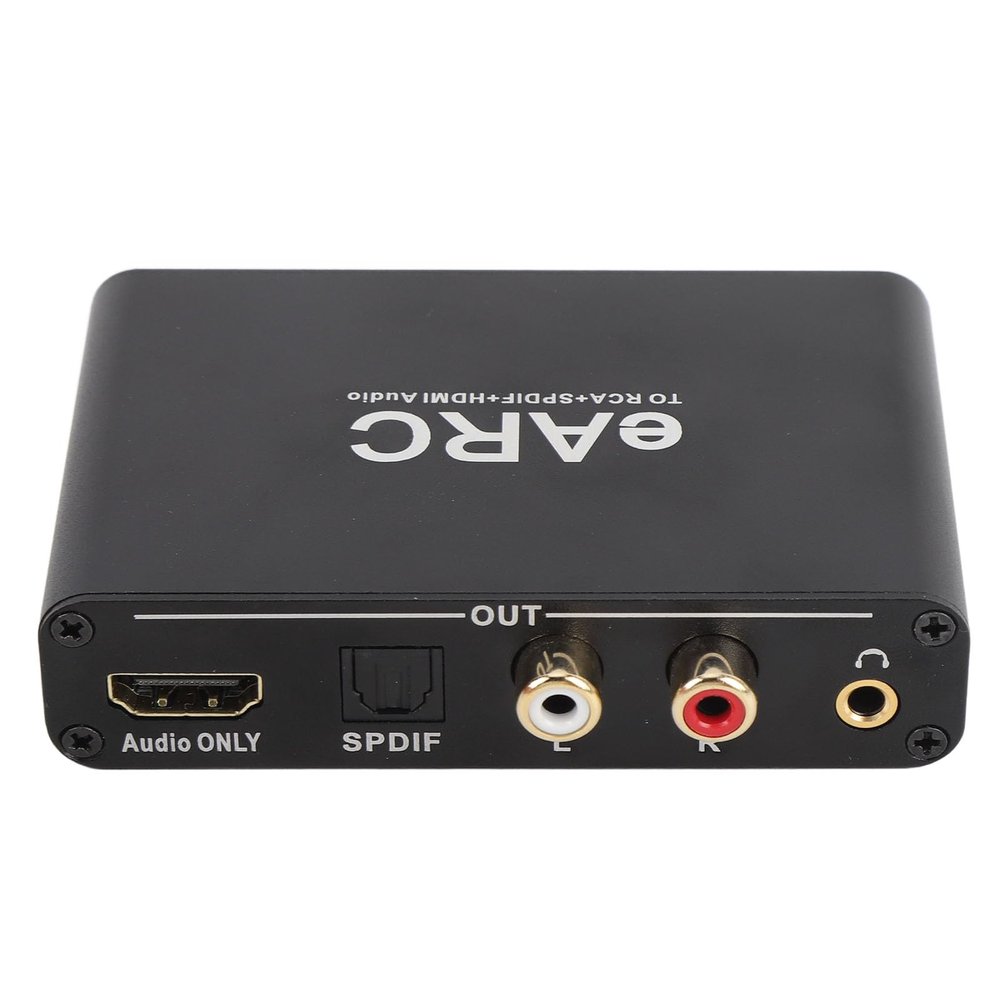 4K HD Audio Extractor, Analog to Digital Audio Converter R CA, L/R Audio Output, 3.5mm Stereo Audio Output and Optical, Audio Adapter for Player, TV