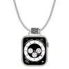 Necklace Compatible with Apple Watch Ultra 2 /Ultra 49mm 46mm 45mm 44mm 42mm 41mm 40mm 38mm for Women Men, Elegant Lanyard Chain for iWatch Series 10 9 8 7 6 SE 5 4 3 2 Ultra Ultra 2 (44/45/46/49/42(series 3)-silver) view 1