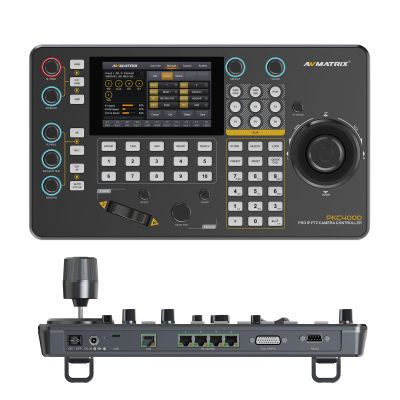 AVMATRIX PKC4000-NDI PTZ Camera Controller with 5" Touch Screen, PoE Support for Church & Conference Live Streaming