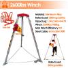 Aluminum Confined Space Tripod 7 Feet Legs  Rescue Tripod for Confined Spaces, High Workplaces, and Firefighting  Durable Falling Protector Bracket view 2