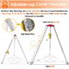 Aluminum Confined Space Tripod 7 Feet Legs  Rescue Tripod for Confined Spaces, High Workplaces, and Firefighting  Durable Falling Protector Bracket view 4