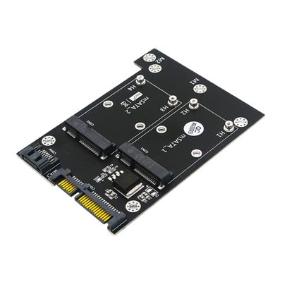 ARTIBETTER Msata to Adapter Dual Msata Ssd Reader for Notebooks Desktops Supports Speed No Driver Required Easy Installation Compatible