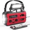 NITIGO 10000mAh Emergency Radio, NOAA Weather Radio with AM/FM, 37000mWh Rechargeable Phone Power, USB/Solar/Hand Crank Charging, LED Flashlight, SOS Alarm, Reading Lamp for Indoor/Outdoor Emergencies view 1