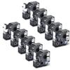 10 Pack 19mm Black On White Flexible Nylon Label Tapes Compatible with Industrial Label Makers(Black on White 19mm) view 1