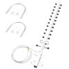 BOOBRIE Dual Band Yagi WiFI Antenna 2.4G/5.8G 8dBi Outdoor Directional Antenna High Gain RP-SMA Female Connector 4.92Ft RG58 Cable 13 Unit WIFi Yagi Antenna for Router Network Card WiFi Signal Booster view 1