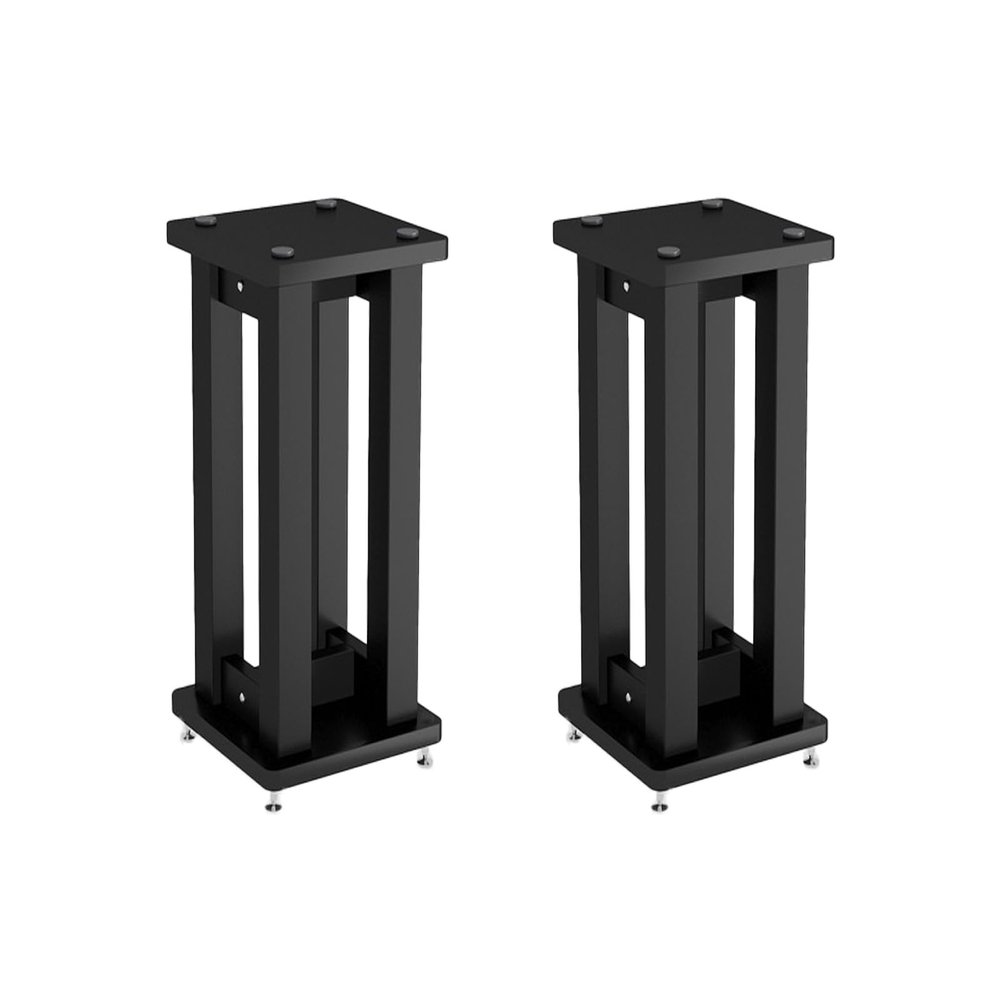 Floor Speaker Stands Pair, Speaker Stands with Metal Steel Floor Standing, Speaker Stands Pair for Home Cinema Surround Sound System (9.8 * 11.8 * 27.6in)