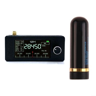 SI4732 Portable Radio, LSB USB AM FM Full Band Pocket Radio Receiver, for Travel and Camping, 1.9-inch IPS Screen(Black)