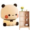 Bavokon Cute Panda Night Light, Led Squishy Novelty Animal Night Lamp, Rechargeable Panda Night Light,Touch Night Light,Animal Night Lamps,Silicone 3 Levels Dimmable Nursery Nightlight for Desk Decor view 1