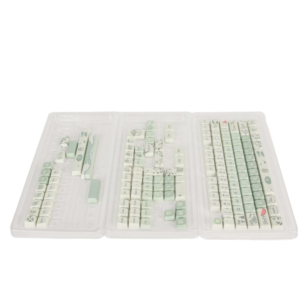 148 Key PBT Mechanical Keyboard Keycaps, Dye Sublimation Technique, Ergonomic Design, Vivid Colors, Custom DIY for PC Gaming (Frog)