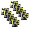 10 Pack 19mm Black On White Flexible Nylon Label Tapes Compatible with Industrial Label Makers(Black on Yellow 12mm) view 1