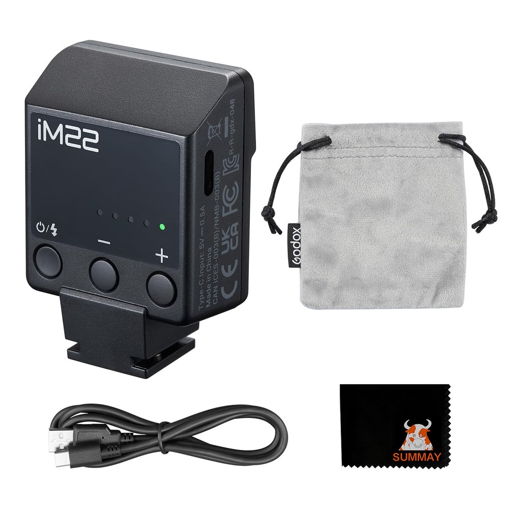 Godox iM22 Mini Flash5 Flash Power,GN15 Flash Index, Compact And Portable for outdoor photography portrait