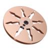1/4 7 Inch Empty Reel, 8 Holes Recording Take Up Reel for Reel to Reel for Studer, Aluminum Alloy Empty Tape Reel for Tape Recorder (Gold) view 1