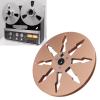 1/4 7 Inch Empty Reel, 8 Holes Recording Take Up Reel for Reel to Reel for Studer, Aluminum Alloy Empty Tape Reel for Tape Recorder (Gold) view 2