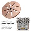 1/4 7 Inch Empty Reel, 8 Holes Recording Take Up Reel for Reel to Reel for Studer, Aluminum Alloy Empty Tape Reel for Tape Recorder (Gold) view 3