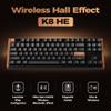 Keychron K8 HE TKL Hall Effect Wireless Keyboard, Magnetic Hot-Swappable Switches, Rapid Trigger, QMK/Launcher Web, RGB, 2.4GHz/Bluetooth 5.2/Wired, Aluminum & Wood Frame, Mac Windows Linux - Black view 2