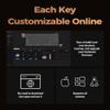 Keychron K8 HE TKL Hall Effect Wireless Keyboard, Magnetic Hot-Swappable Switches, Rapid Trigger, QMK/Launcher Web, RGB, 2.4GHz/Bluetooth 5.2/Wired, Aluminum & Wood Frame, Mac Windows Linux - Black view 4