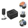 Veemoon to USB Hard Drive Dock with Offline Cloning Supports Ssd Play Uasp Compatible Fast Transfer Rate Us Plug view 3