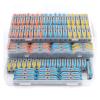 34/40/50/60/100PCS Lever Wire Connector Compact Terminal Block Docking Home Electrical Cable Connectors Push-in Junction Box(Boxed 60PCS T Mix) view 1