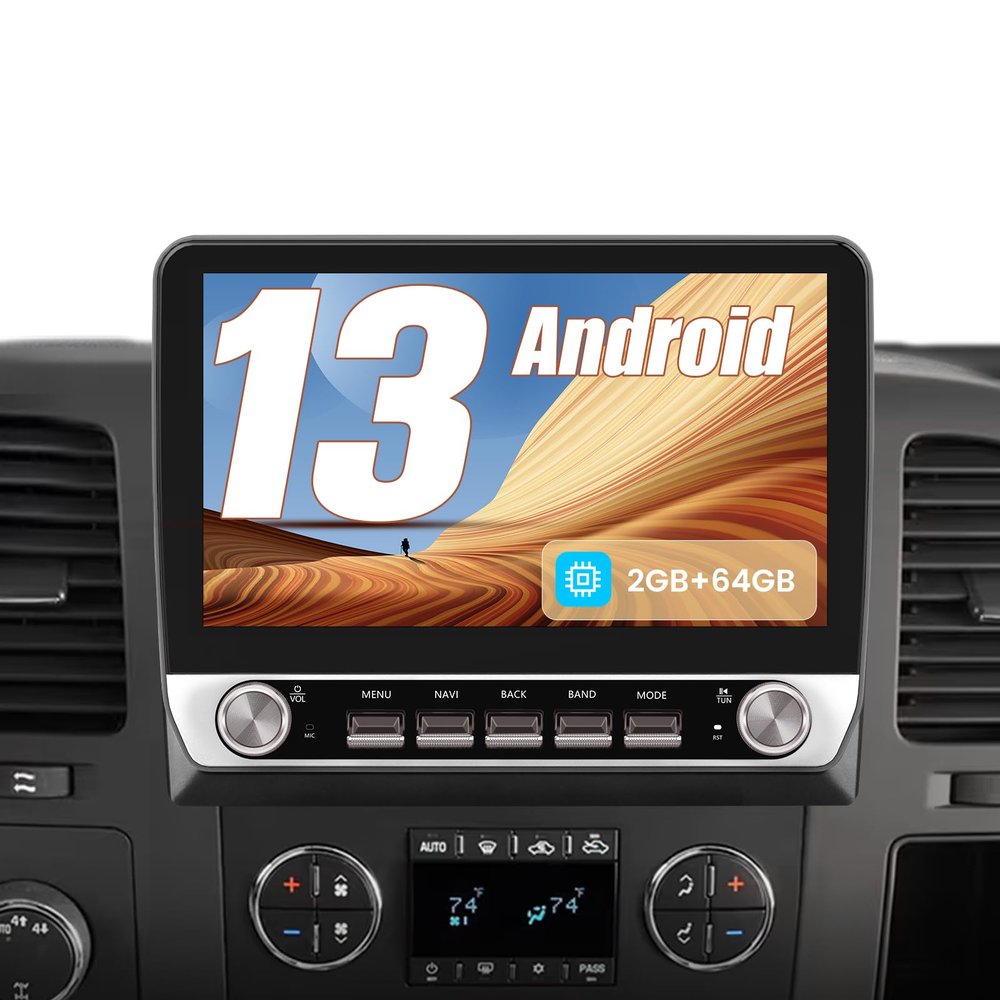10.1 Inch Car Radio for Chevrolet Silverado 2007-2013 GMC Sierra Yukon, Android 13 Wireless Carplay Android Auto, Touchscreen Car Stereo with GPS FM WiFi SWC 2GB+64GB