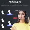 cametv Waero-PRO 1.9GHz Wireless Intercom Headset System Noise Cancellation A/B Group 1700ft(518m) Zero Latency Team Communication Headsets for Church Boating TV Film Production Drone (4 Kit) view 3