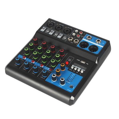 Tassteen A5 Live SoundCard Mixing Console Mixer for Live Streaming DJ Audio Equipment Professional Audio 5Channel Sound Mixer(US)