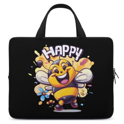 Bee Happy Laptop Case Laptop Bag Laptop Sleeve with Handle Computer Case Carrying Cover 12inch