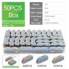 34/40/50/60/100PCS Lever Wire Connector Compact Terminal Block Docking Home Electrical Cable Connectors Push-in Junction Box(Boxed 50PCS Mix) view 2