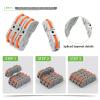 34/40/50/60/100PCS Lever Wire Connector Compact Terminal Block Docking Home Electrical Cable Connectors Push-in Junction Box(Boxed 50PCS Mix) view 3