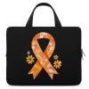 Awareness Orange Ribbon Laptop Case Laptop Bag Laptop Sleeve with Handle Computer Case Carrying Cover 10inch view 1