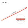 MECCANIXITY 100PCS Cable Zip Ties 8 Inch, Self-Locking Nylon Wire Ties with 30 lbs Tensile Strength for Indoor and Outdoor, Red view 2