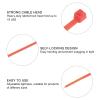 MECCANIXITY 100PCS Cable Zip Ties 8 Inch, Self-Locking Nylon Wire Ties with 30 lbs Tensile Strength for Indoor and Outdoor, Red view 3