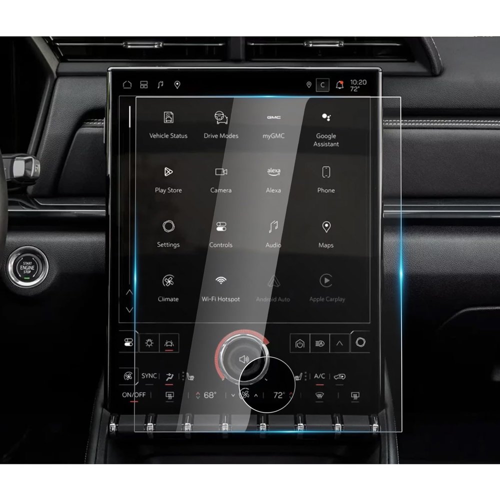 2025 2026 GMC Terrain Screen Protector Glass for 2025 2026 GMC Terrain (Elevation, AT4, Denali) 15" Media Infotainment Touch Screen Cover Screen Saver for 2026 GMC Terrain Accessories HD Transparent