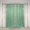 LQIAO Photo Studio Backgrounds-Mint Green 4ftx10ft Sequence Backdrop Curtain -1 Panel view 1