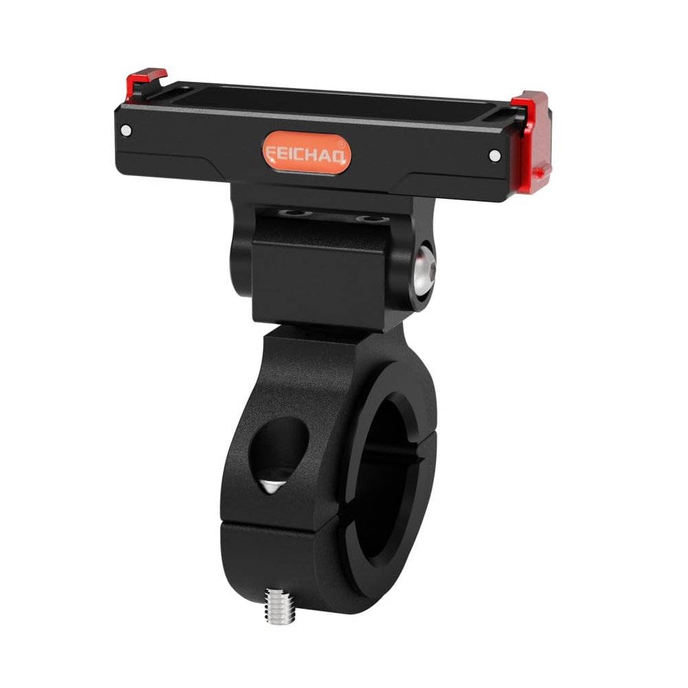 FEICHAO Camera Magnetic Base Handlebar Clamp Bar Tube Holder Rotation Adjustable Adapter Compatible with GO3/GO3S Action Camera (Set A)