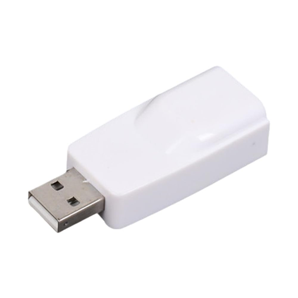 Tassteen USB to RJ45 LAN Ethernet Adapter 100Mbps USB2.0 Network Card for PC Laptop Desktop DVB Set Top Box Drive-Free White