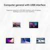 Tassteen USB to RJ45 LAN Ethernet Adapter 100Mbps USB2.0 Network Card for PC Laptop Desktop DVB Set Top Box Drive-Free White view 3