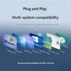 Tassteen USB to RJ45 LAN Ethernet Adapter 100Mbps USB2.0 Network Card for PC Laptop Desktop DVB Set Top Box Drive-Free White view 4