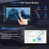 Double Din Car Radio with CD/DVD Player- Support CarPlay & Android Auto, 7 Inch Car Stereo with Bluetooth, Rear Camera, USB/TF/AUX, AM/FM Radio Receiver view 3