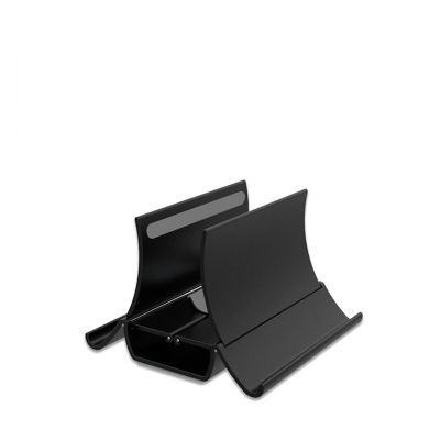 ADPVRLUQ Vertical Laptop Stand Heat Dissipation Non-Slip Silicone Fixed Storage Accessories(Black)