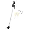 SecurityMan Door Security Bar with 120dB Alarm & Personal Safety Keychain Alarm (White)  Adjustable Door Jammer Stick & 130dB SOS Siren for Home and Personal Safety view 1