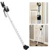 SecurityMan Door Security Bar with 120dB Alarm & Personal Safety Keychain Alarm (White)  Adjustable Door Jammer Stick & 130dB SOS Siren for Home and Personal Safety view 2