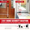 SecurityMan Door Security Bar with 120dB Alarm & Personal Safety Keychain Alarm (White)  Adjustable Door Jammer Stick & 130dB SOS Siren for Home and Personal Safety view 4