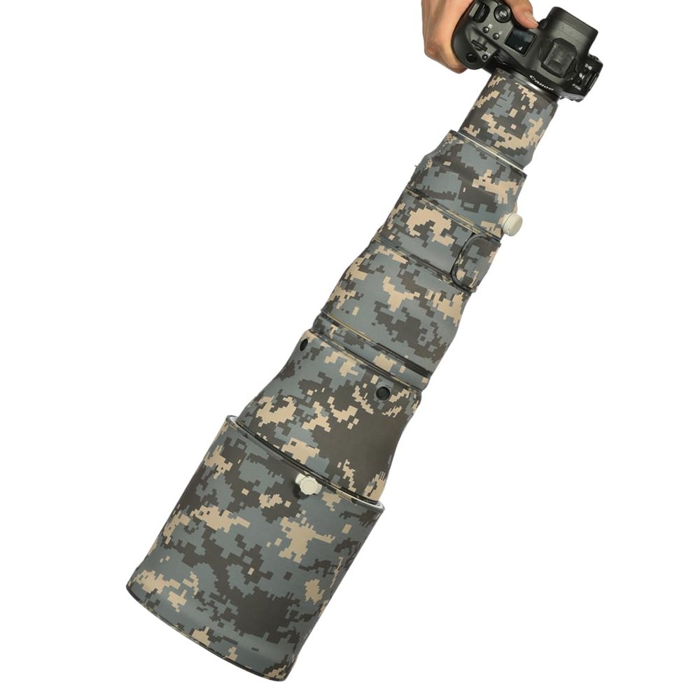 CHASING BIRDS Lens Camouflage Waterproof Coat for Canon EF 600mm F4 L is USM Rainproof Lens Protective Cover Version IV (Digital Camouflage, with Extender EF 1.4X)