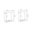 LUYOUBOZHU Computer Tower Stand 2-Tier Mobile CPU Holder Wood PC Tower Stand with Invisible Caster Wheels Floor Standing PC Main Case Stand for Home Office Rolling Desk(White,Large) view 2